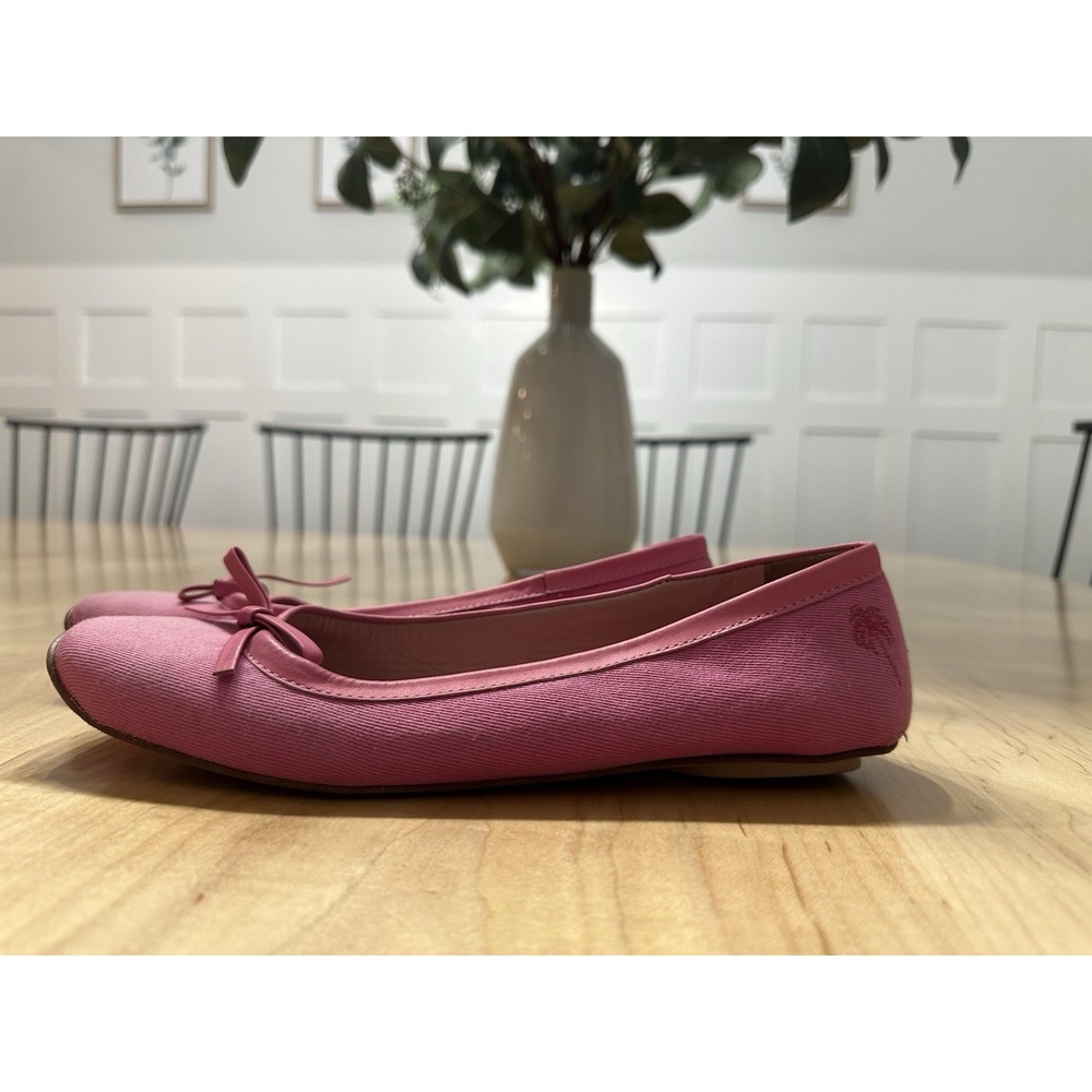 Lilly Pulitzer Flats Pink Accents Palm Tree & Bow Loafers Size 7.5